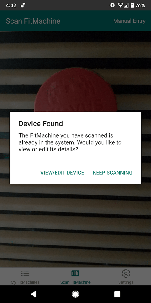 Device Found ViewEdit