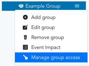 Device Groups Mange Group Access