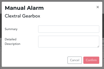 Manual Alarm Pop Up